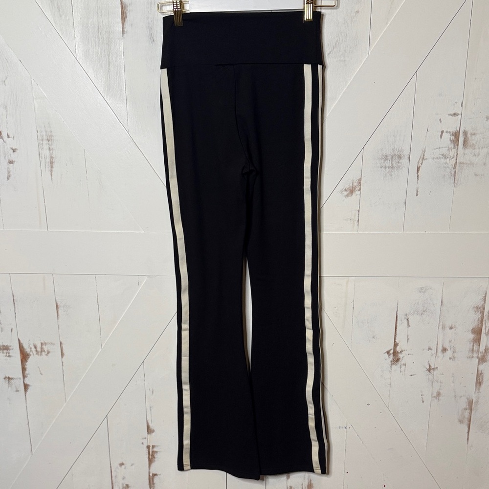 Love Tree Black Flare Pants with White Side Stripes - Picture 11 of 15